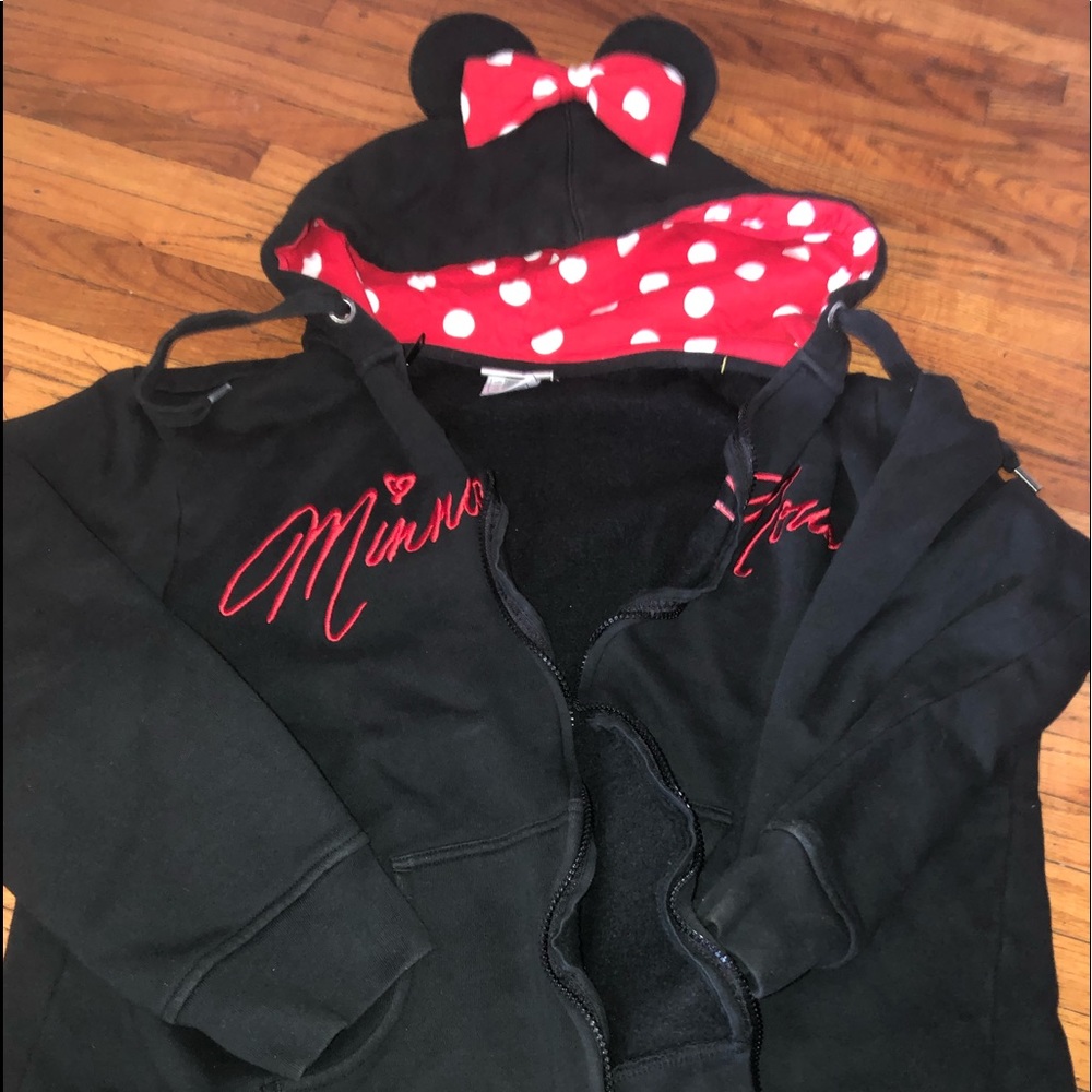 Disney Mini Mouse zip up sweatshirt coat! Cute!